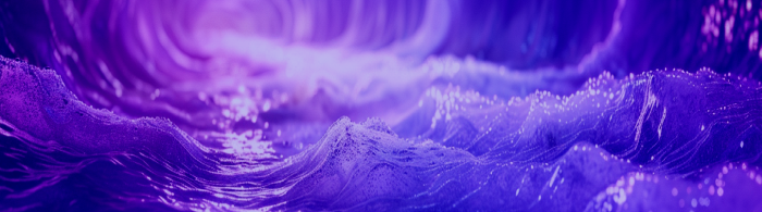 Macro purple particles glitter in water running motion blur festive glitter luxury aesthetic flickering lights